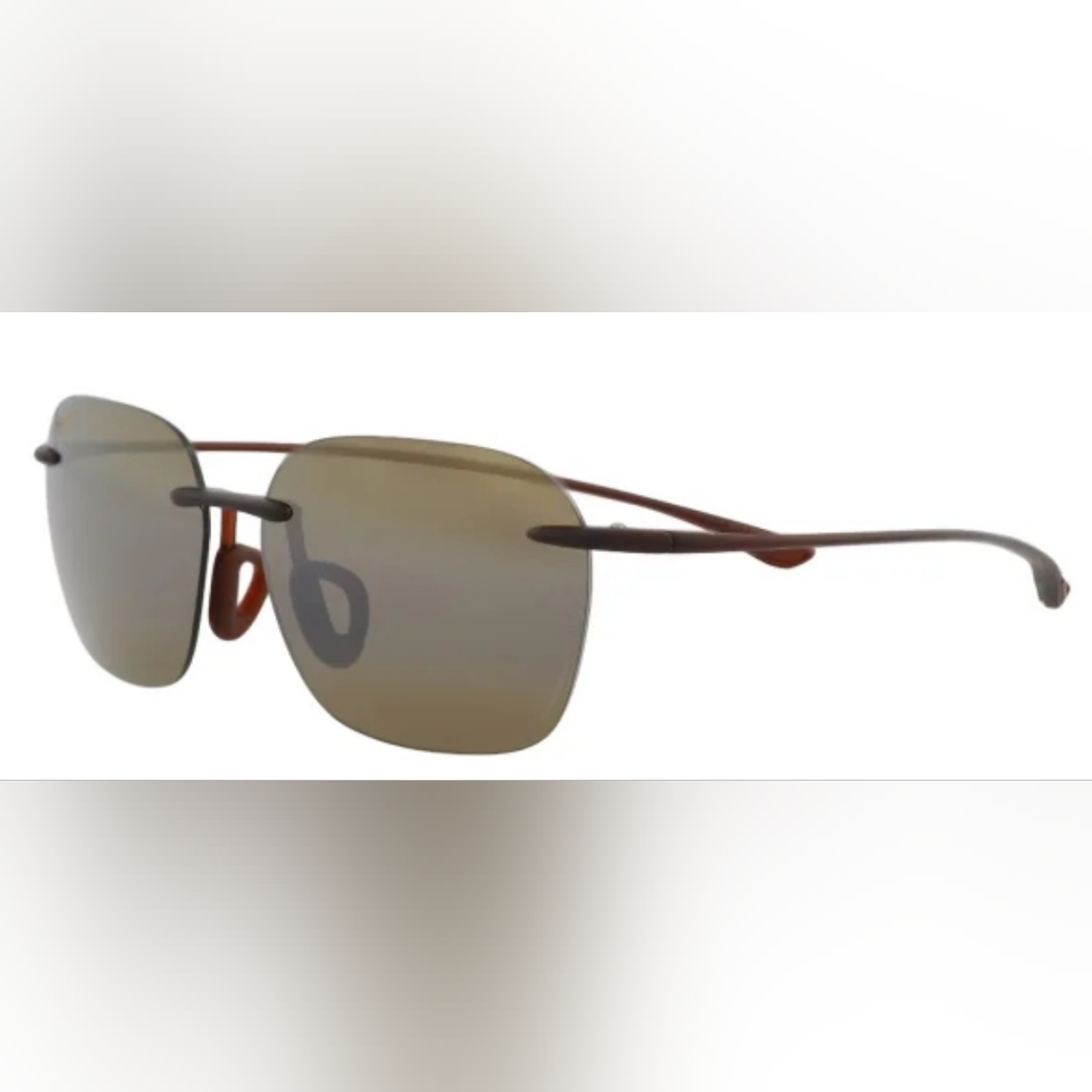 New Maui Jim Komohana Matte Brown /Hcl Bronze Polarized Small Sunglass Mj446-26m